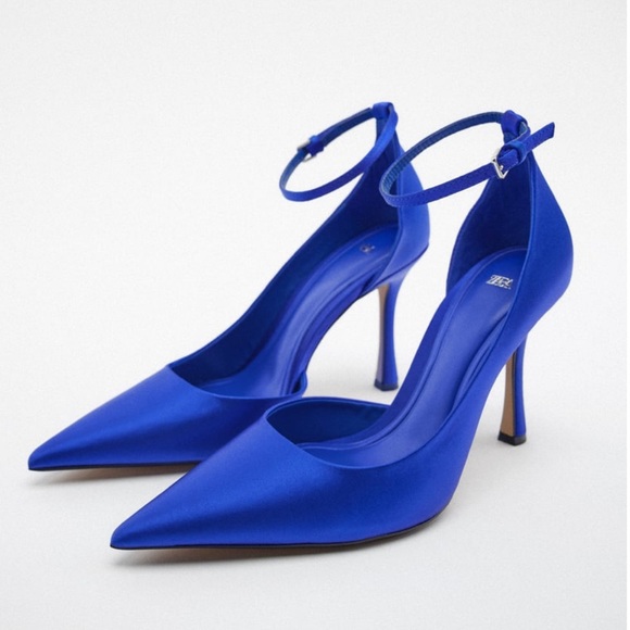 ZARA ASYMMETRIC HEELED SHOES - Picture 1 of 5
